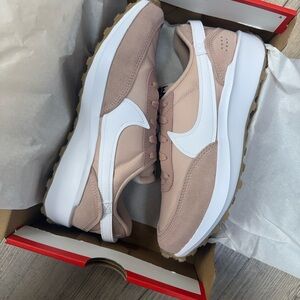 Nike Women's Pink and White Sneakers
